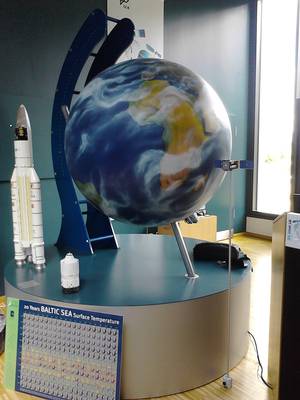 Modell zur Erderkundung mit Satelliten